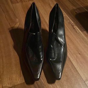 Franco Sarto boot heel. Beautiful shiny leather upper. Worn once.